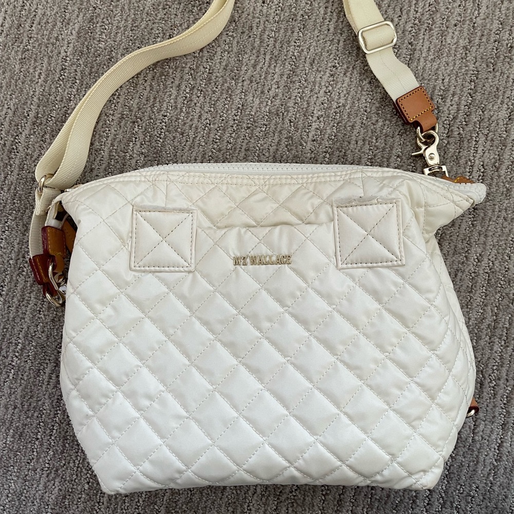 MZ Wallace small Sutton pearl white, please read description